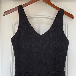 Textured black dress